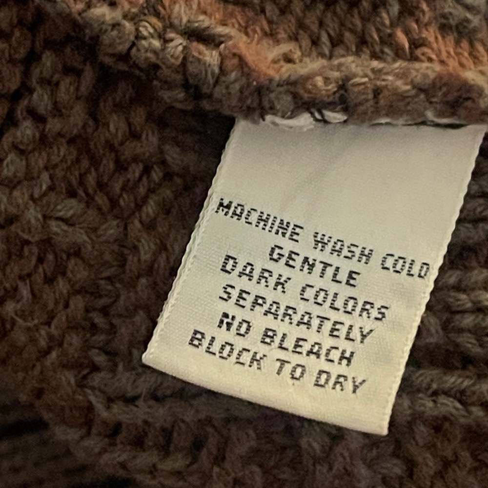 Chaps Ralph Lauren Vintage Sweater Men’s XL Made in USA 90s Textured Knit - Picture 2 of 6